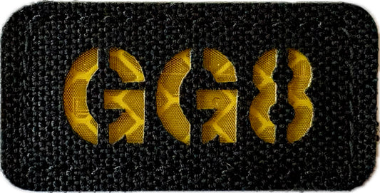 ID Patches Custom mit 3M Micro-Hook 2cmx4cm Gelb Reflektierend