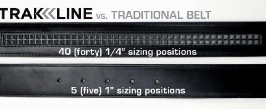 KORE Essentials BLACK Leather GUN BELT 1.5” X3 Gunmetal